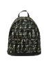Logo & Abstract Print Backpack, front view